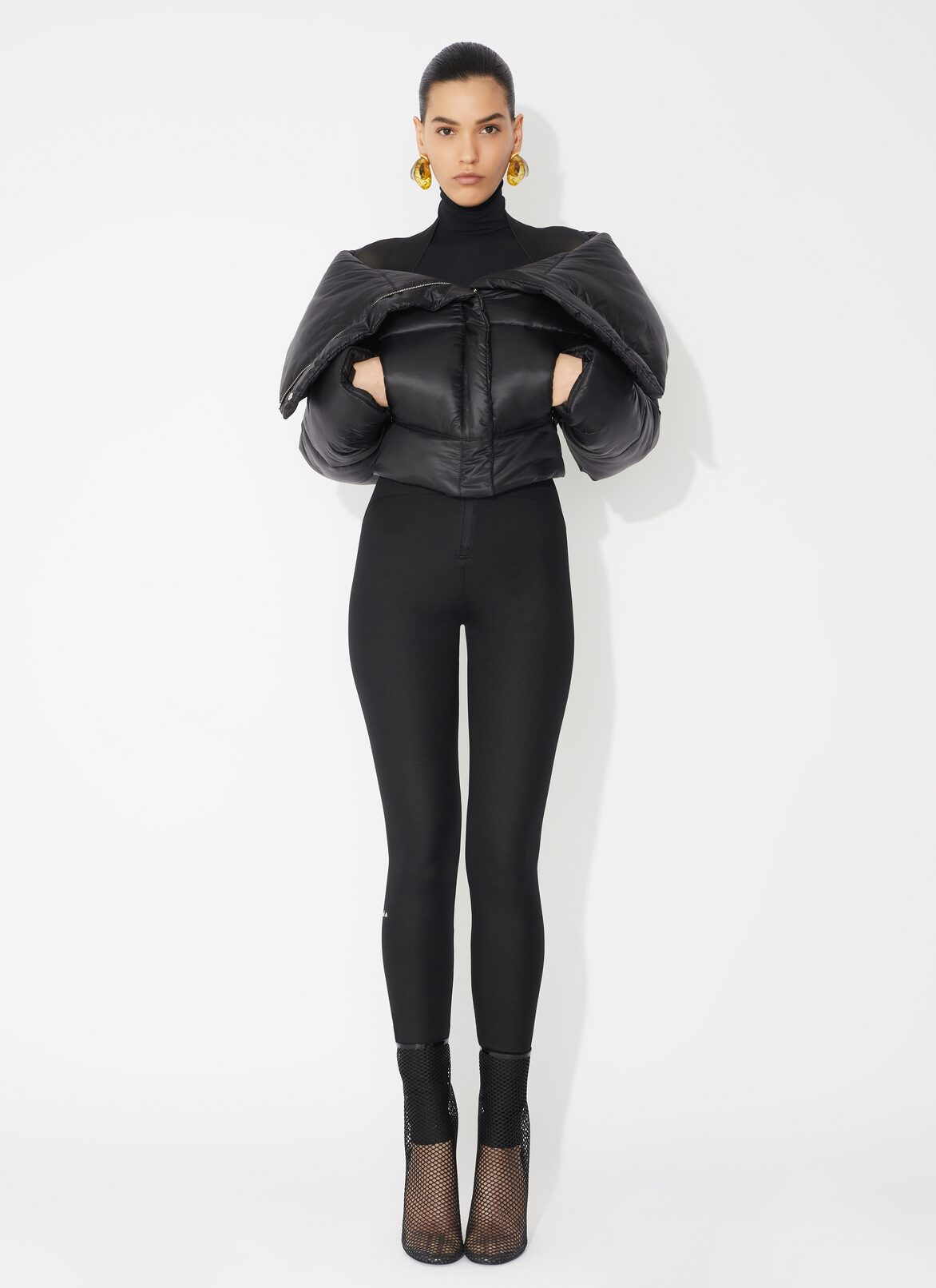 Puffer jacket ALAÏA BLACK PUFFER JACKET